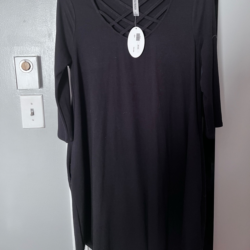 Black Criss Cross Dress